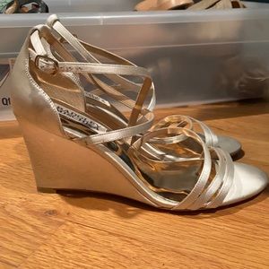 Badgley Mischka Bonanza Strappy Wedding Wedges